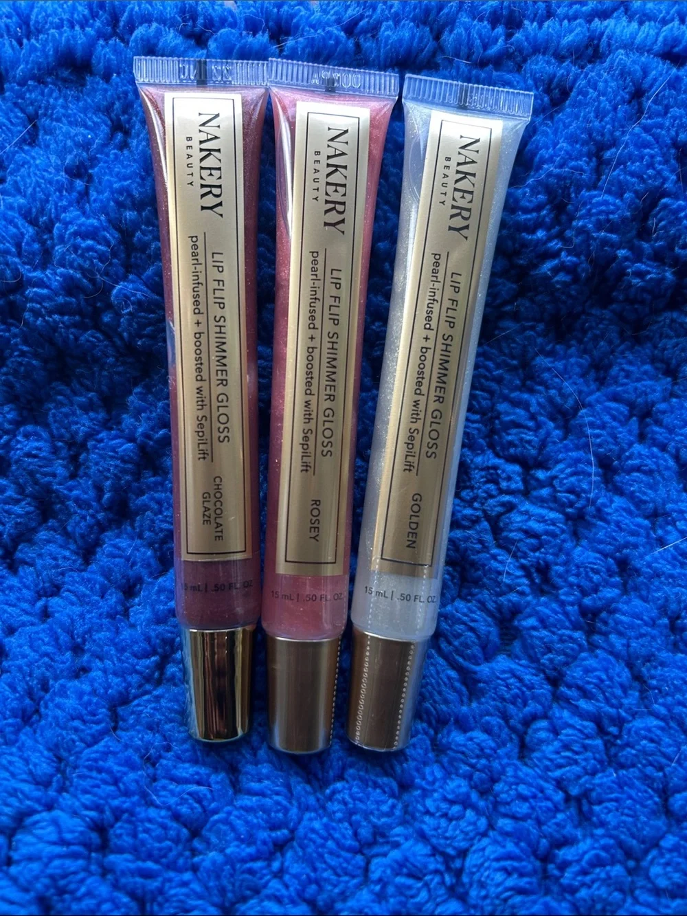 Nakery Beauty Diamond Glow Perfector Moisturizer 4 Piece Kit FACTORY SEALED